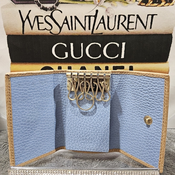 GUCCI Leather 6 Rings Key Case Beige EUC - Picture 3 of 6